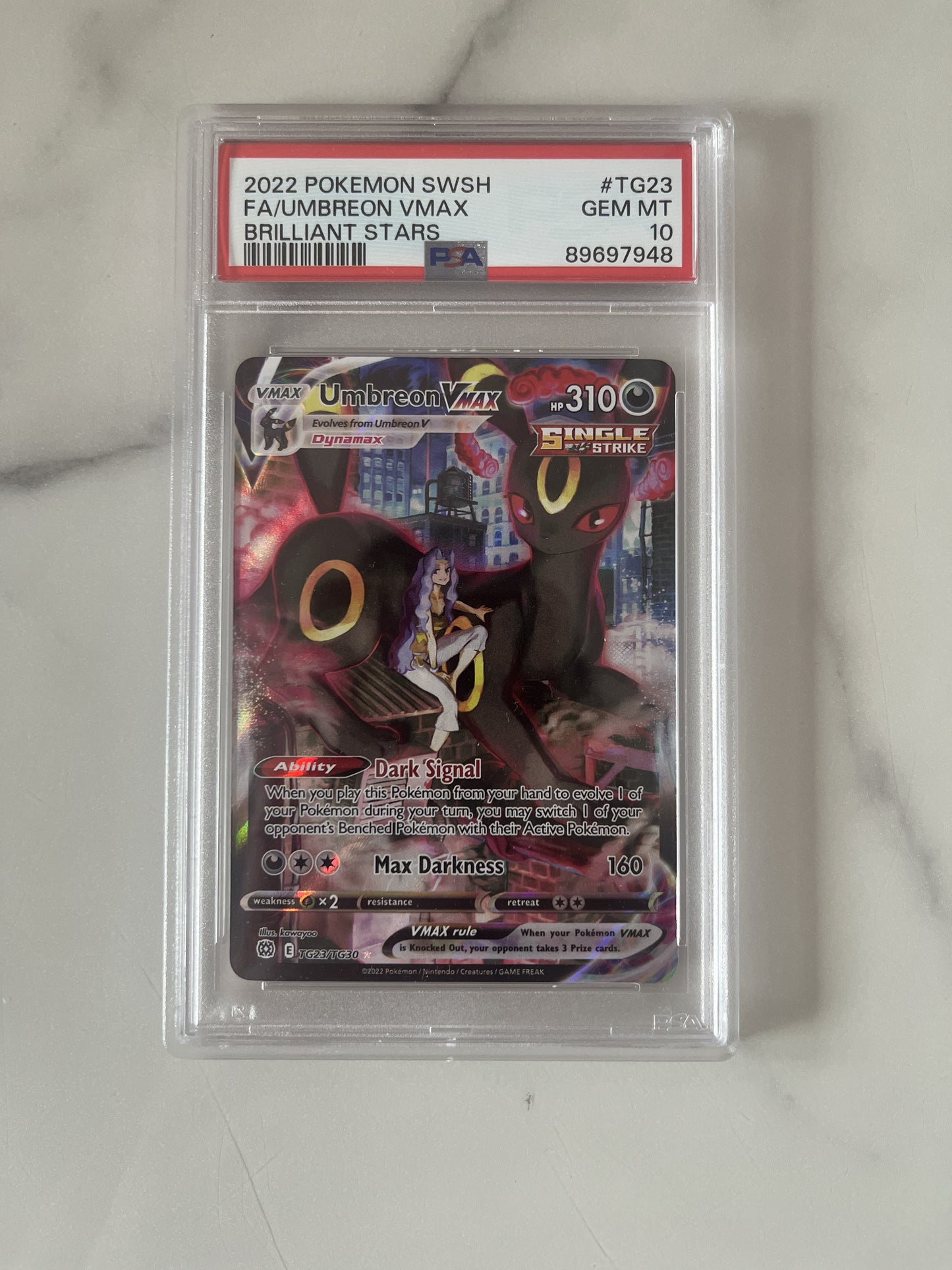 Umbreon VMAX - Brilliant Stars PSA 10
